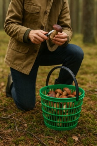 Plastikowy koszyk na grzyby