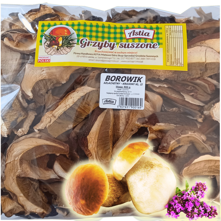 Borowiki Suszone Krojone 500 g