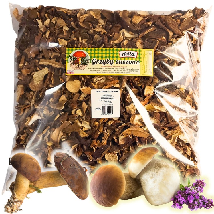 Grys Grzyby Suszone Mix 1kg