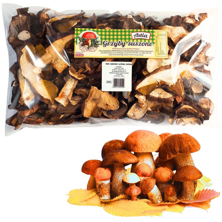 Grzyby Leśne Suszone Mix 250g