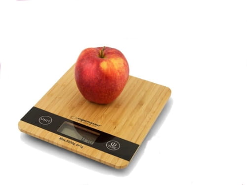 ES39 BAMBO CYFROWA WAGA KUCHENNA DO 5kg DREWNIANA