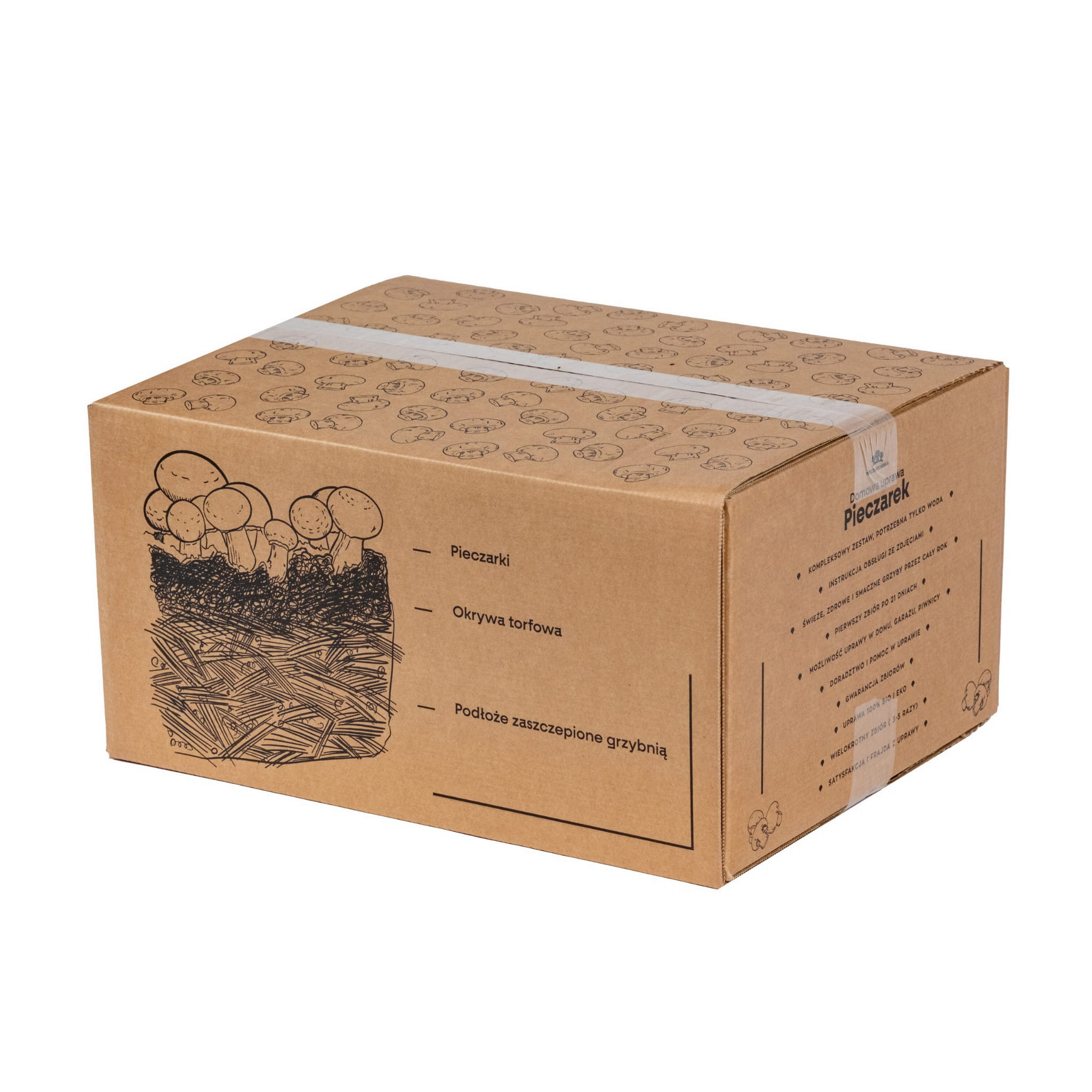 Pieczarka BRĄZOWA zestaw do uprawy 8kg