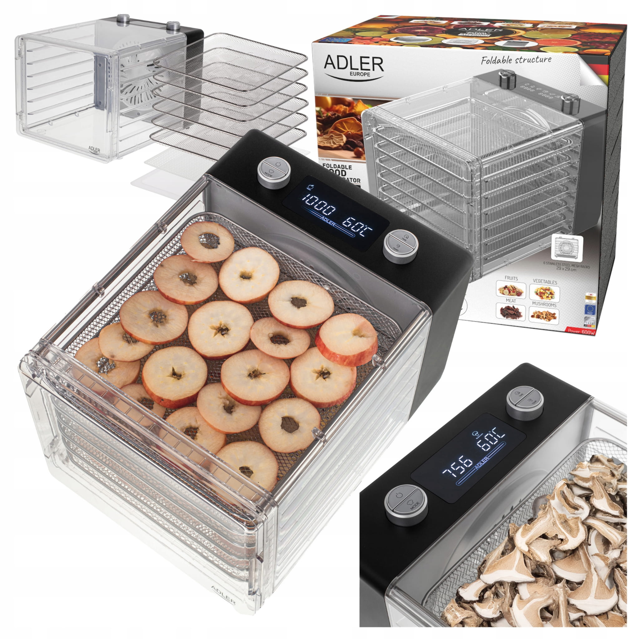 AD 6660 Suszarka do grzybów, ziół i żywności - dehydrator