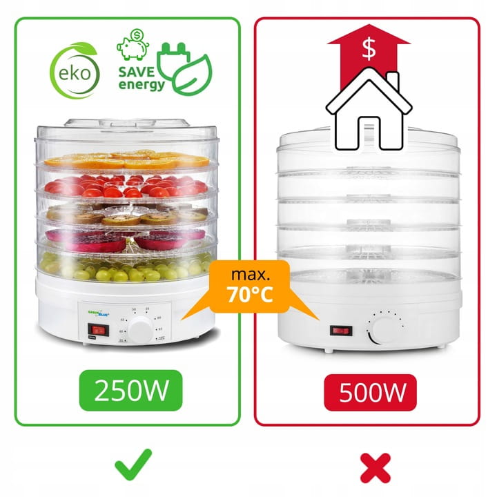 GreenBlue Suszarka do grzybów, ziół i żywności - dehydrator