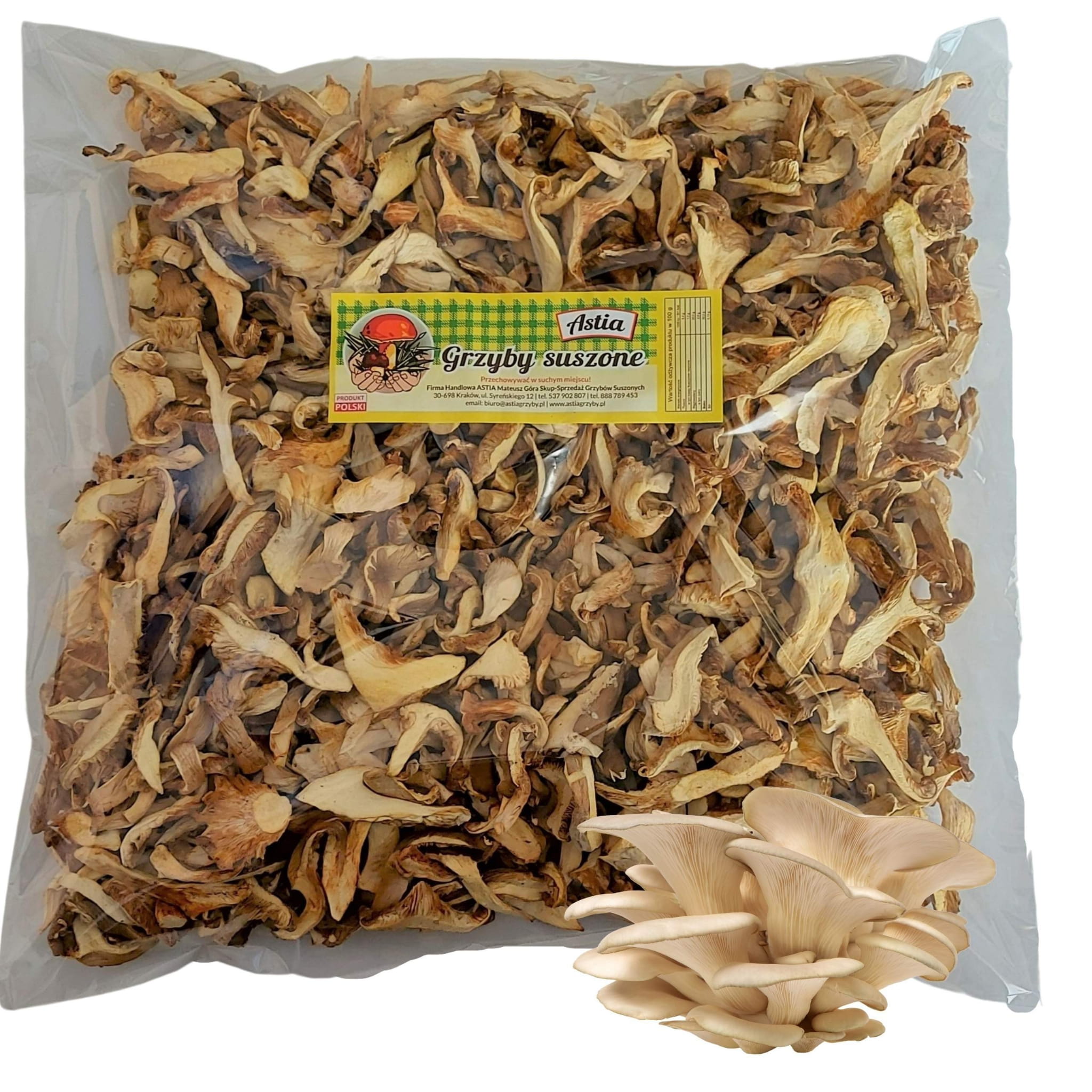 Boczniak Krojony Suszony 500 g