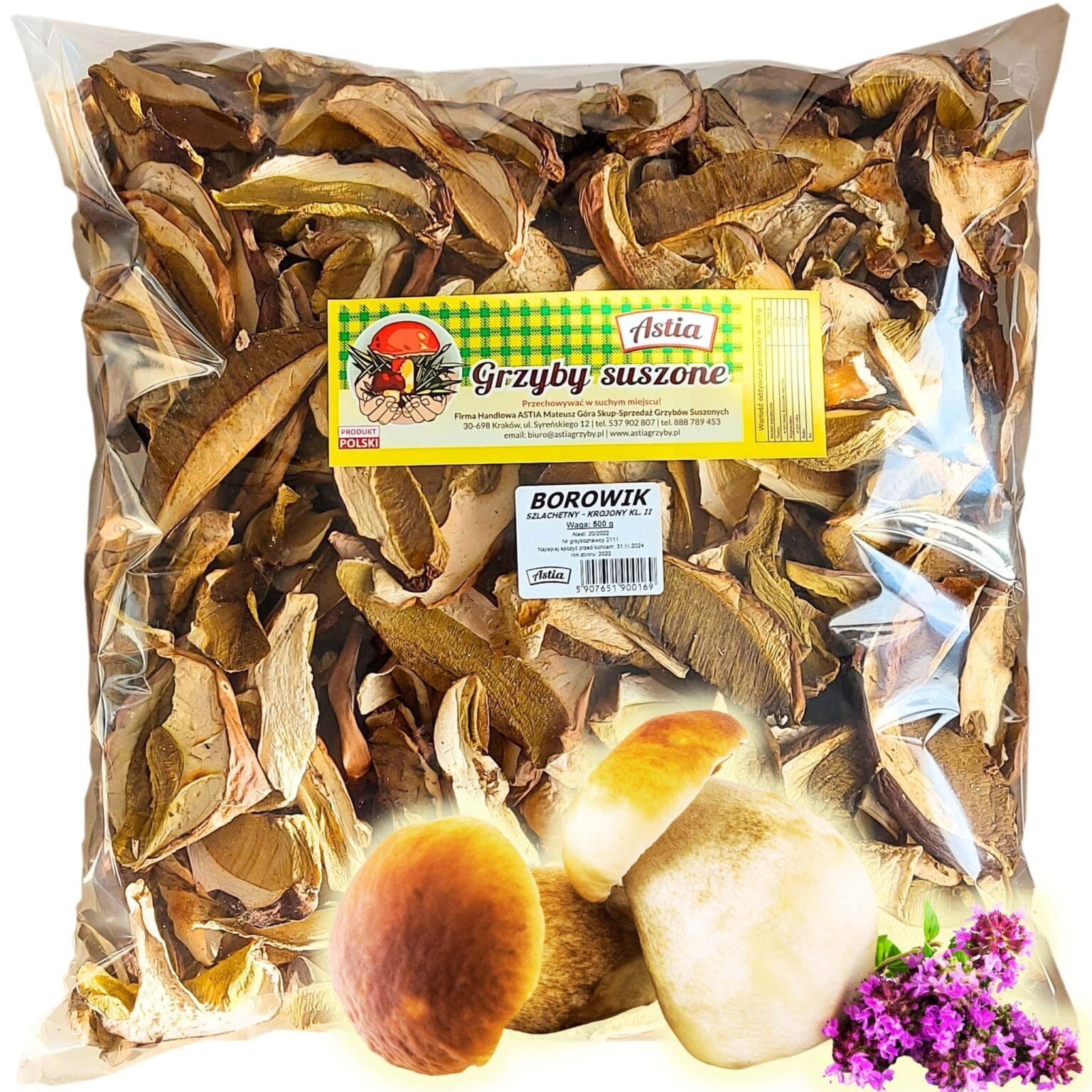 Borowiki Suszone Krojone 1 kg