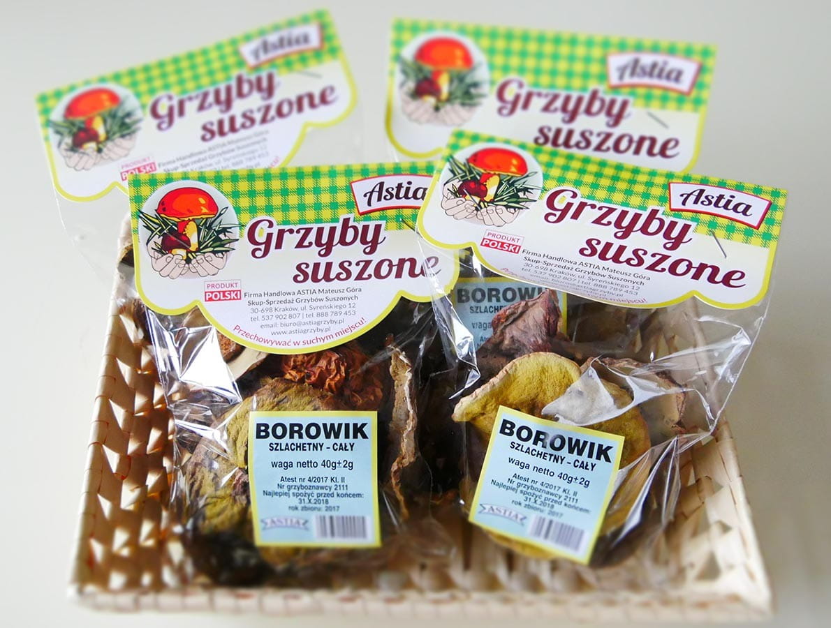 Borowik Suszony Kapelusze 40g