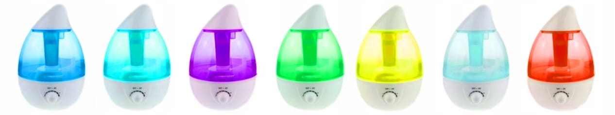 Nawilżacz Powietrza Lampka LED 7 Kolorów 25W 2,6L